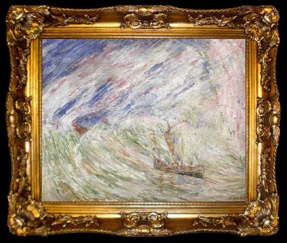 framed  James Ensor Christ Calming the Storm, ta009-2